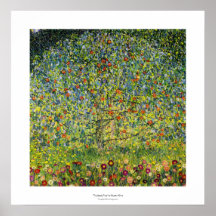 Nouveau da arte da pintura de Gustavo Klimt a árvo Impressão