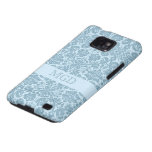 Nouveau da arte na turquesa com monograma feito so capa para galaxy s2