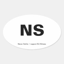 NS:  Nunca estabeleça o autocolante no vidro trase Adesivos Ovais