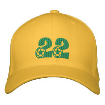 Número 22 boné amarelo & verde de África do Sul do