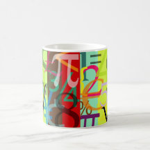 Números, caneca das moedas