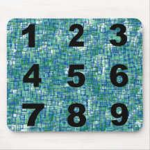 Números Mouse Pads