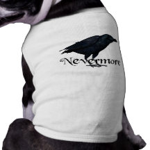 nunca mais corvo 3D Camisa Para Caes