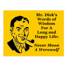 Nunca Moon um homem-lobo Cartão Postal