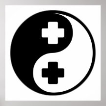 Nutrição de Yin Yang Posteres
