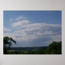 Nuvens e montanhas de West Virginia Poster