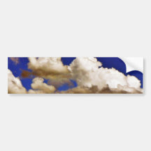 Nuvens no céu azul adesivo