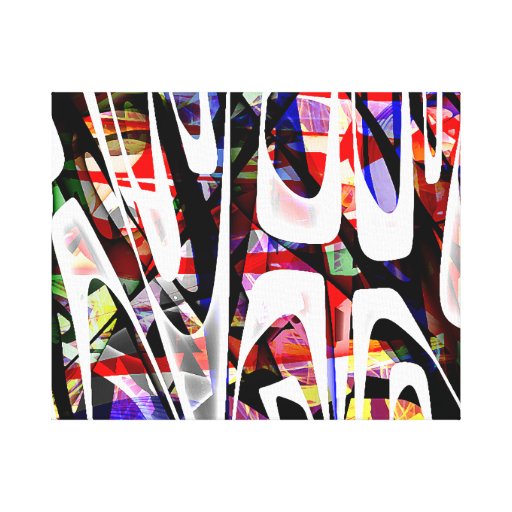 O 14os - Abstrato Impressão De Canvas Envolvida