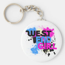 O 80s das mulheres da menina do West End Chaveiros