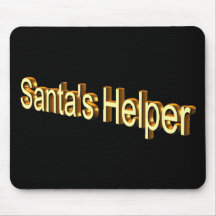 O ajudante do papai noel mouse pad
