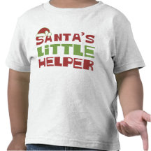O ajudante pequeno do papai noel camisetas