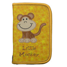 O amarelo pequeno bonito do macaco Stars o fólio Agendas