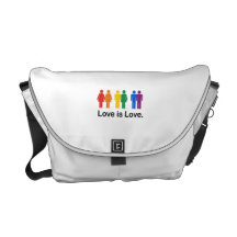 O amor é amor bolsas mensageiro