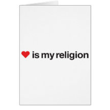 O AMOR É MINHA RELIGIÃO CARTOES