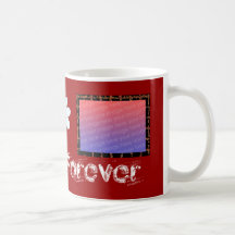 O amor é para sempre caneca da foto