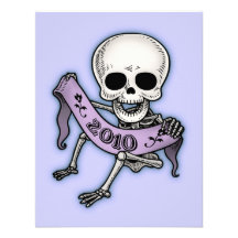 O ano novo do bebê Skullabee Convite Personalizado