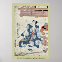O ator Ichikawa Ebijuro por Utagawa, Toyokuni Impressão