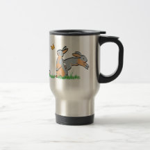 O AZUL TANS NA GRAMA CANECA
