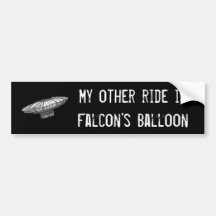 O balão do falcão adesivos