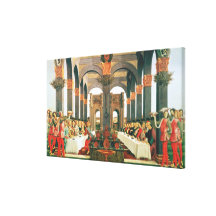 O banquete do casamento impressão em canvas