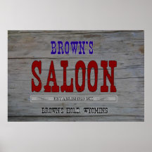 O bar de Brown Poster