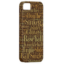 O basebol exprime a colagem capa de iPhone 5 Case-Mate