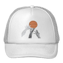 O basquetebol derruba fora t-shirt e presentes bones