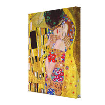 O beijo (detalhe) por Gustavo Klimt Impressão De Canvas Envolvidas