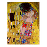 O beijo (detalhe) por Gustavo Klimt Cartão Postal