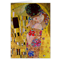 O beijo (detalhe) por Gustavo Klimt Cartões