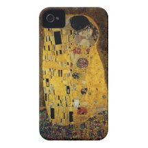 O beijo por Gustavo Klimt Capa iPhone 4