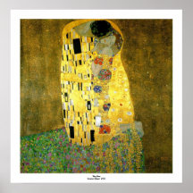 O beijo por Gustavo Klimt Poster