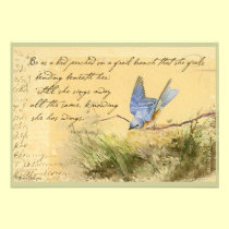 O Bluebird em citações de Victor Hugo do ramo conv convites