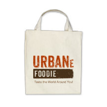 O bolsa urbano do mantimento do logotipo de Foodie