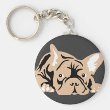 O buldogue francês aumentou chaveiros