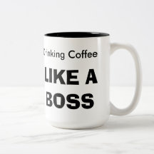 O café do bebendo GOSTA de um CHEFE Caneca