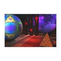 O campo de jogos de Merlin Impressão De Canvas Envolvida