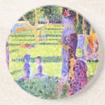 O casal por Georges Seurat, Pointillism do vintage Porta Copo Para Bebidas