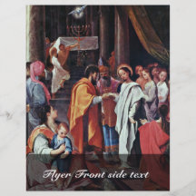 O casamento de Mary por Ludovico Carracci (a melho Panfletos Personalizados