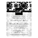 O casamento tema damasco elegante do vintage convi convite