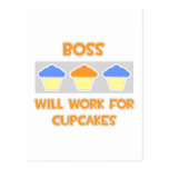 O chefe… funcionará para cupcakes cartao postal