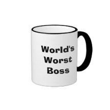 O chefe o mais mau do mundo canecas