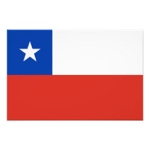 O Chile - bandeira chilena Impressão De Fotos