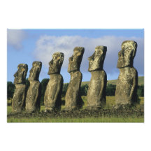 O Chile, Ilha de Páscoa, Rapa Nui, Ahu Akivi Fotos