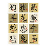 O chinês Zodic assina o poster posters