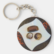 O chocolate é para amantes chaveiro