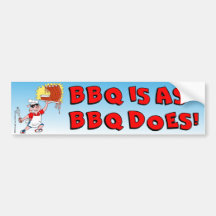 O CHURRASCO É COMO O CHURRASCO FAZ! Autocolante no Adesivos