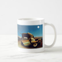 "O cigano de sono" por Henri Rousseau Caneca
