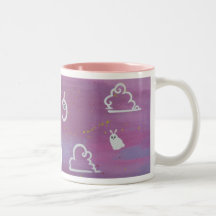 O "coelho nubla-se" a caneca