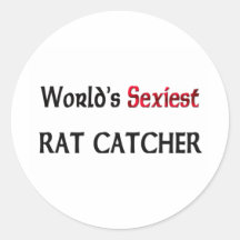 O coletor o mais "sexy" do rato do mundo adesivos em formato redondos